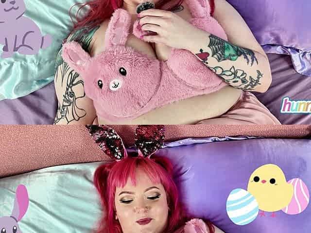 BBW Tail Plug Twerk to Pillow Ride Creampie Fuck