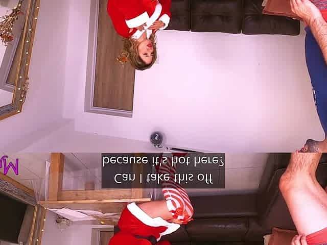 I caught Santa and ended up banging her and ending up in her mouth