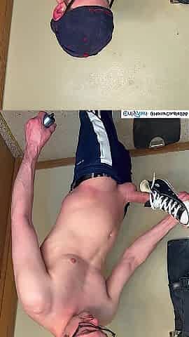 My Boyfriend Takes my Converse in The Washroom and Cum on 'em!!