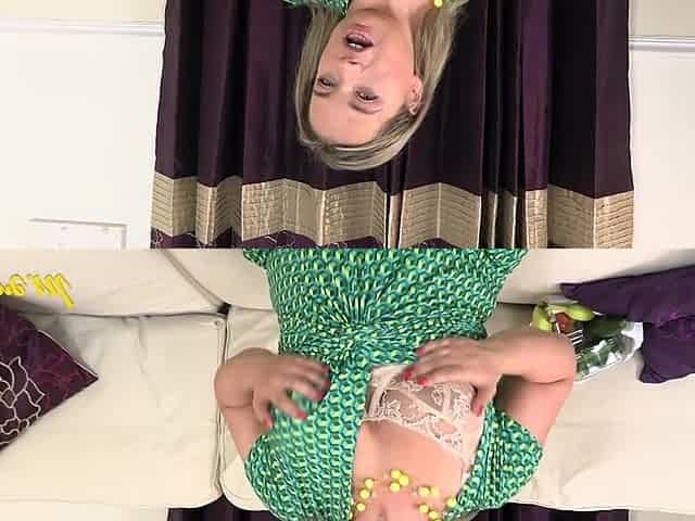 Concupiscent Spanish mother I'd like to fuck Olga Cabaeva Tries Out Her Recent Bought Groceries