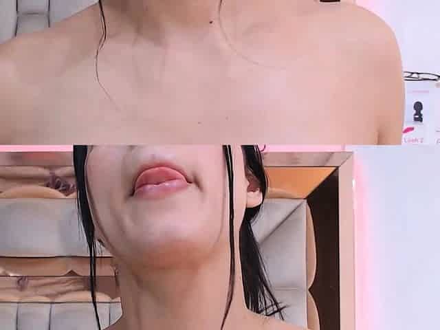 Perky Tits Babe Sucking and Fingering Herself