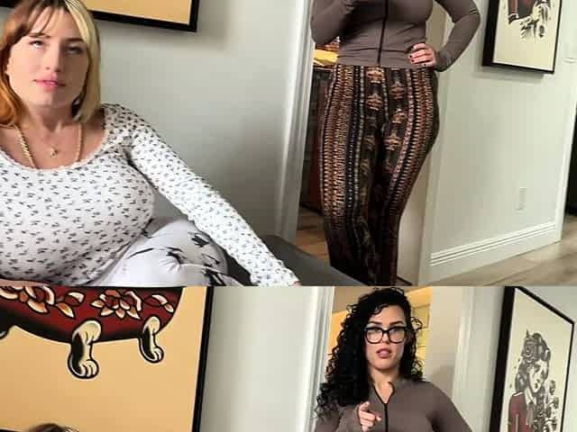 Threesome With Busty Babysitter and Step Sister ~ Honey