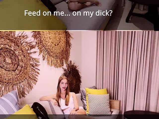 Saved her burnt face with cum cream