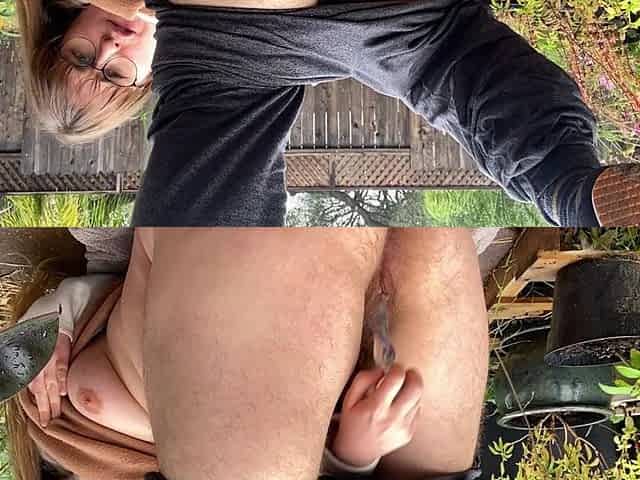 Sneaky Outdoor Masturbation