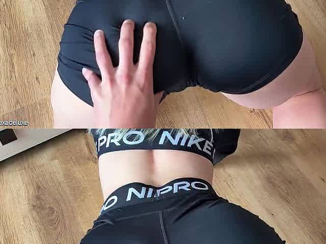 Cheating on my wife with My Super Hawt Gym Crush in Nike Pro set