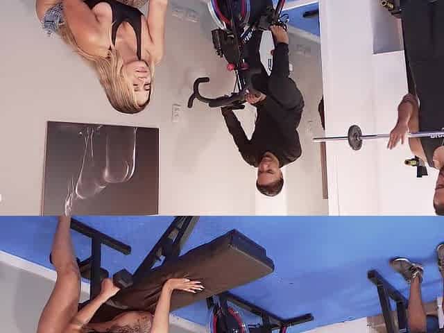 My flawless dream at the gym banging three boys at same time DPP and Bukkake