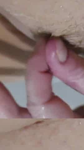 Finger Fucking & Tugging on Pubes Naked in My Bath