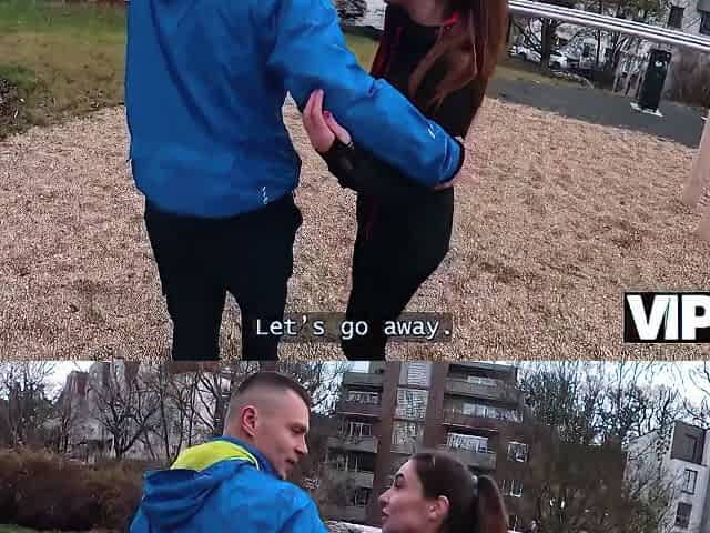 Jogging Ended Up As A Hot Sex With A Stranger With A Cuckolding Bf