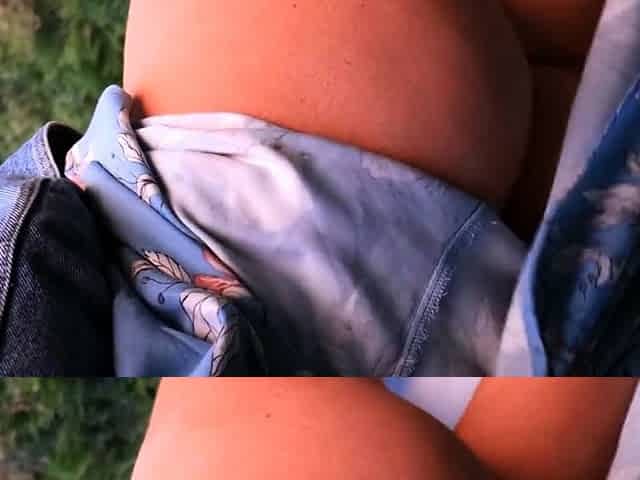 Redhead Neighbor's Secret Outdoor Fuck