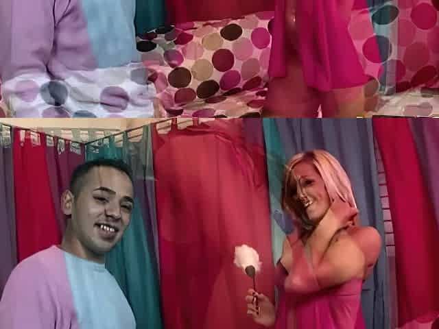 Blonde Girl Sucks Cocks