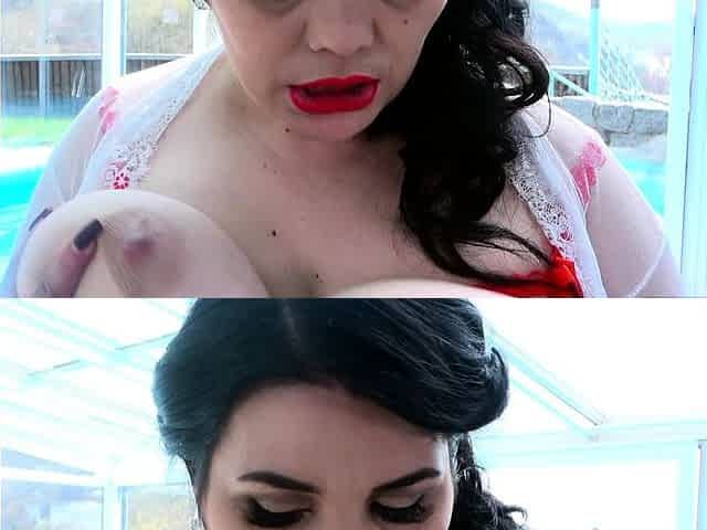 Sexy smoking hot brunette with big boobs and a fat rounf ass