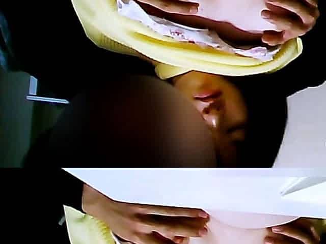 Asian college girl's tits exposed