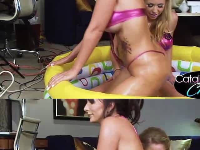 CATALINA CRUZ - Hawt Oil Lesbo Sex With Brynn Tyler
