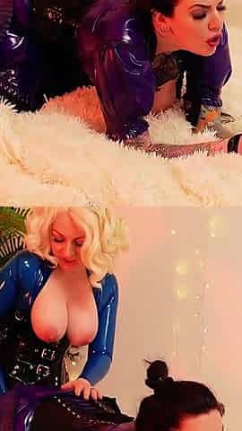 Latex Backstage Porn Video - Behind the Scenes - Free Erotic Lesbian Rubber Fuck