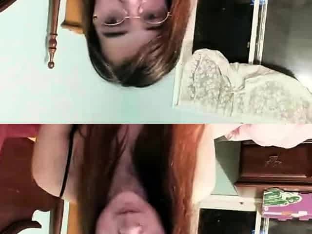 Asian Sweet Teen black sock masturbation