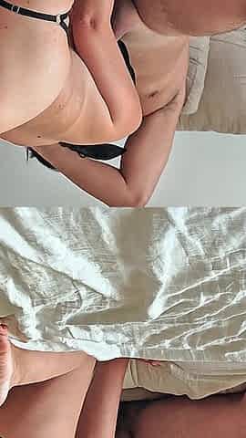 Big Ass and Big Tits Girlfriend Sucking and Riding Cock Until Creampie