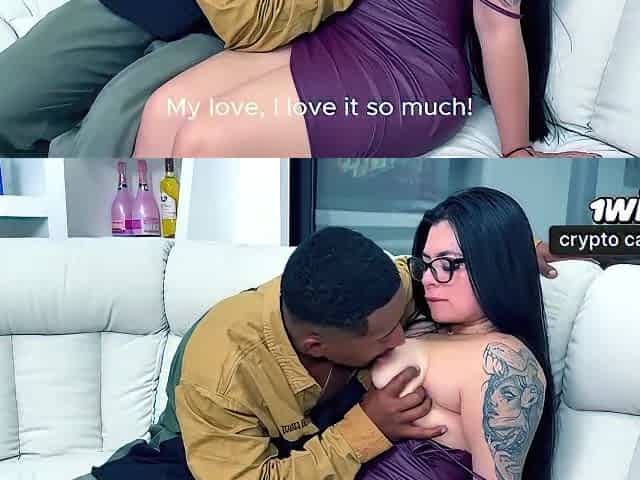 BBW and Latina honies ride giant dicks, cowgirl and doggy style, for a crazy assfuck and cumshot!
