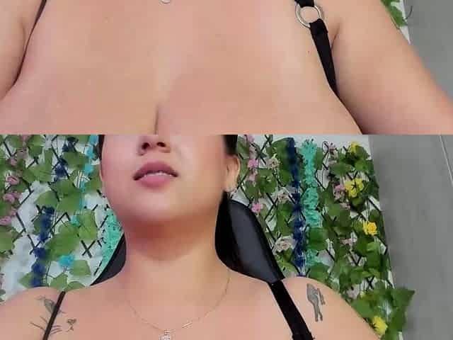 Big boob brunette masturbates on webcam