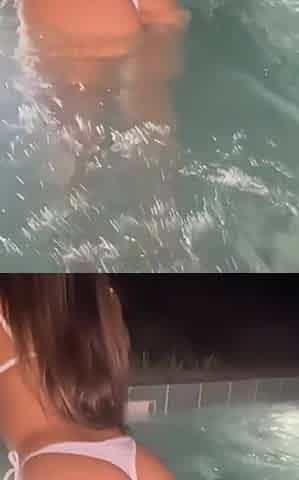 Wild Sex at the Pool in the Middle of the Night!