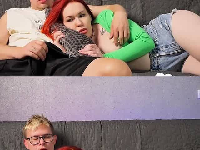 Stepsis gets my big hard cock in her mouth