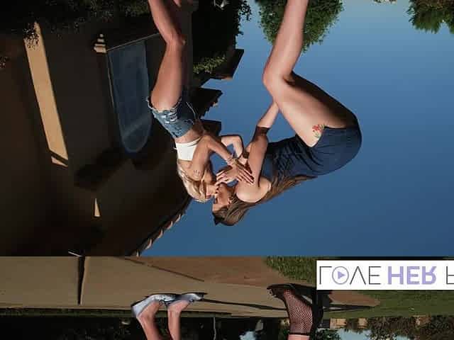 Emma Rosie And Olivia Madison Licking Their Feet Outdoors