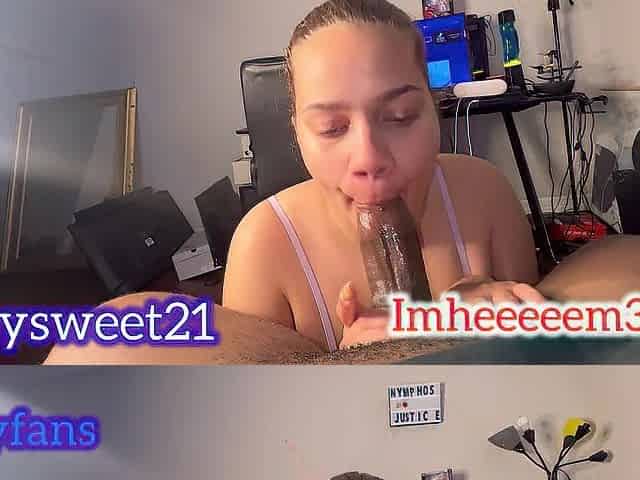 Light skin baddie with large breasts asked me for a creampie