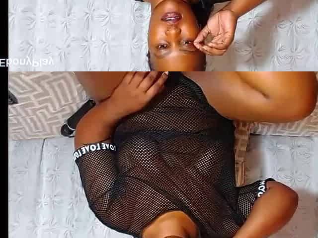 Thick Butt Ebony Twat Alone