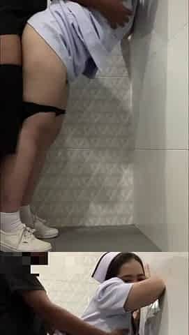 A youthful nurse invites a ally to bang her in a hospital washroom. In the end, this chab cums in her throat.