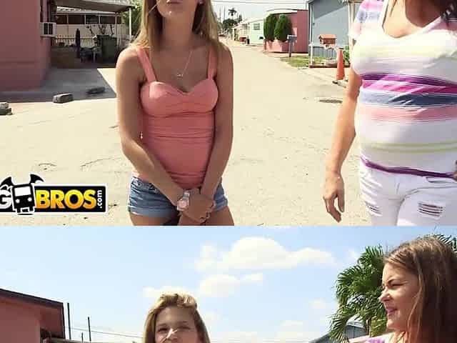 BANGBROS - Small White Cutie Hope Harper Gets Large Ebony Weenie In Her Constricted Trailer Trash Snatch