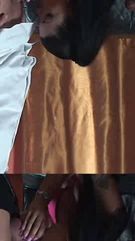 Alone at home - Teeny Amanda fucks with 2 cocks - Part 1