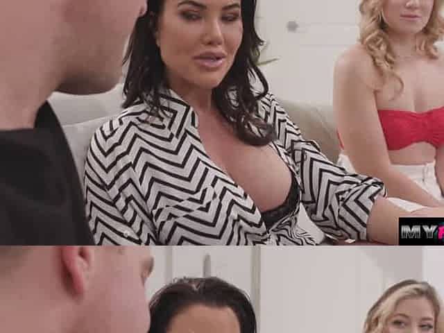 Stepmoms realtor fuck our wet pussy on the couch