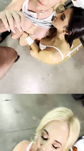 Lena The Plug Threesome With Her Bestie At Basketball