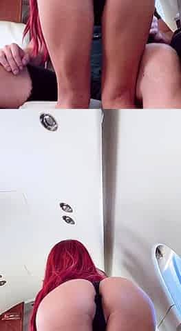 Horny fetish blonde slut toys her big ass in hi def