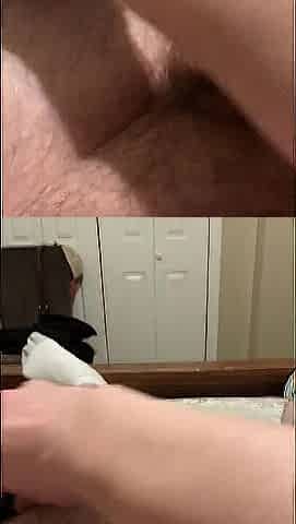 Thick penis tugjob