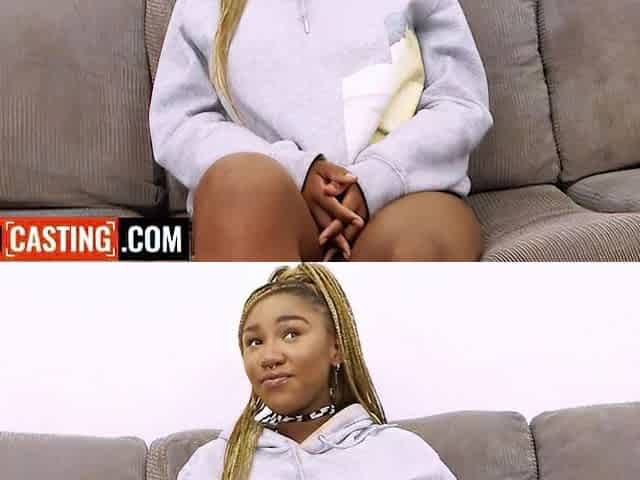 I knew this Str8 A CUTE EBONY 18yo was shy at 1st... still accepted opening wide for our homemade tape