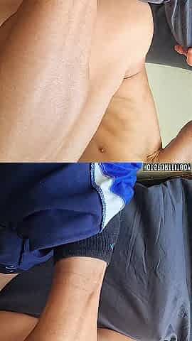 Hotsportfitboy with Large Hard Rod Cums Hard on Bed with Pulsing Rectal hole Close-Up