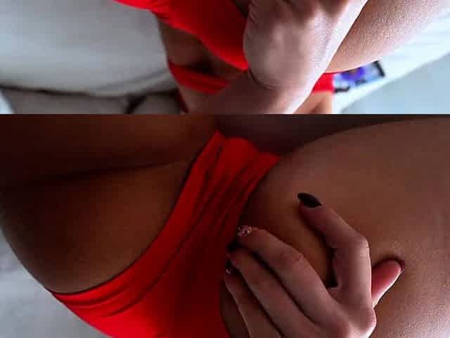 Caught My Girlfriend Masturbating Secretly and Begging to