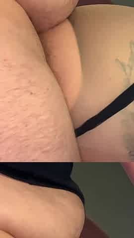 Hard with Ripped Pantyhose and Thong Shifted and Cumshot in Nylon