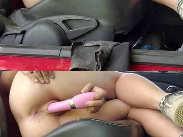 Blonde Babe's Public Park Masturbation Solo