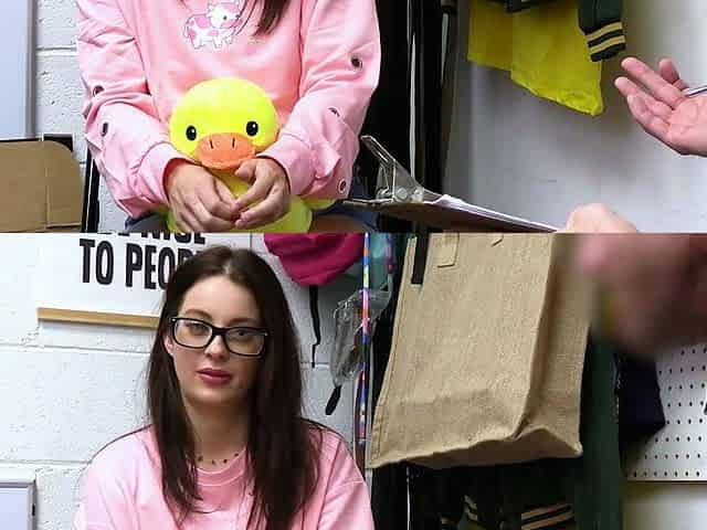 Brunette teen creampied after hardcore sex