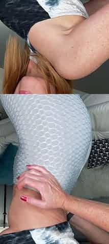 Sexy solo redhead enjoying close up pussy toying