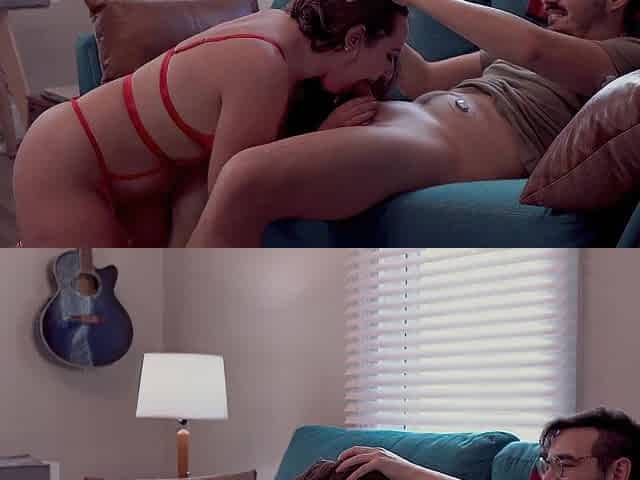 That guy ate me out and banged me on the bed - amateur pawg rides hard penis