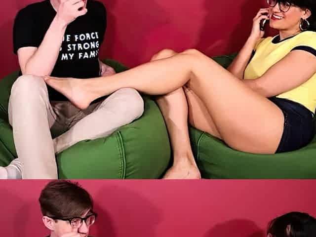 Girl Bullies - Embarrassing Handjob For Tiny Dick Geek
