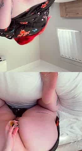 Amateur striptease and Solo masturbation