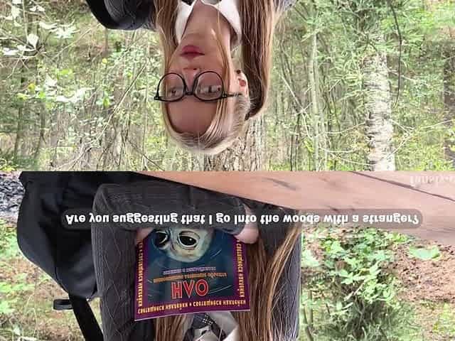 Silly Schoolgirl Alien Hunter Actually Wanted Hawt Cum on Her Face