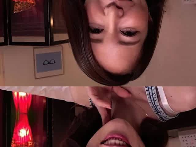 Asian masseuse fetish babe gives blowjob to her lucky client