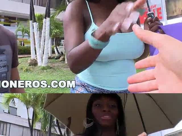 PORNDITOS - Breasty Black With A Worthy Large Booty