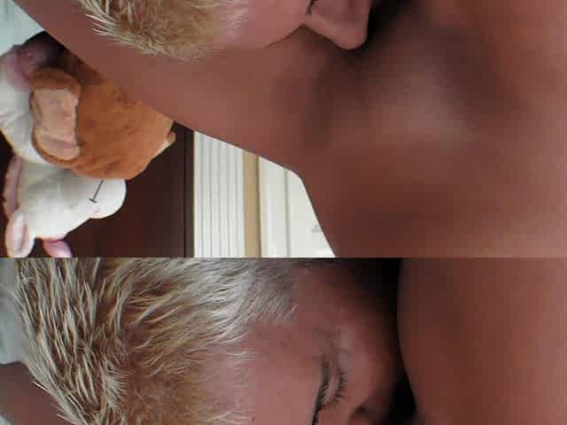 Irina Cage has long blond hair and a juicy, seductive body.