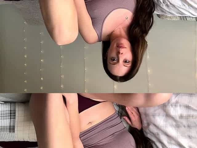 Catching your step sis masturbating in your bed leads to