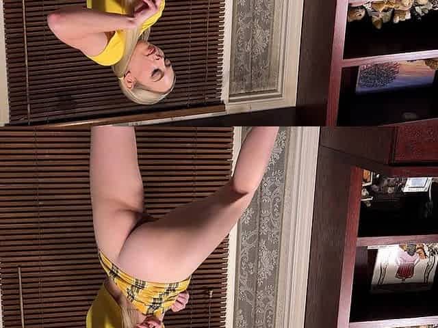 British blonde milf Jane Bond solo masturbation